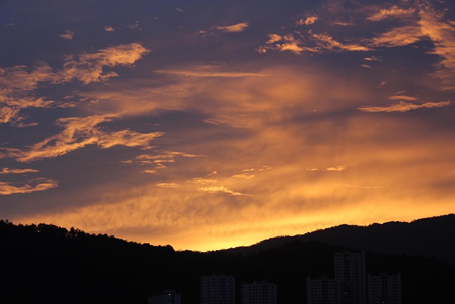 Free The Sun Has Set Panorama photo and picture