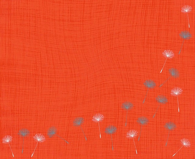 Free dandelions schematic diagram abstraction illustration
