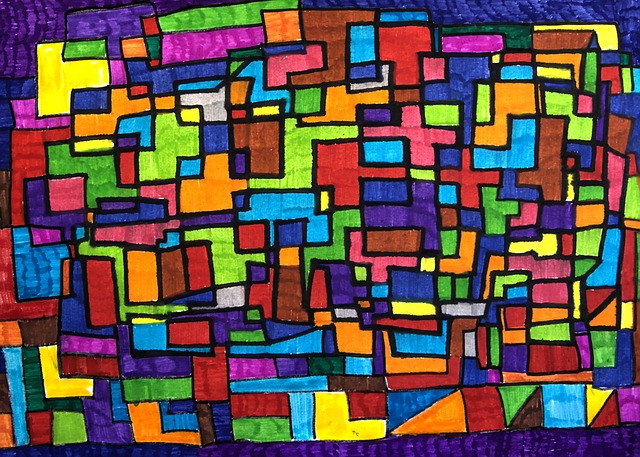 Hintergrund, Papier, Filzstifte, Bunt