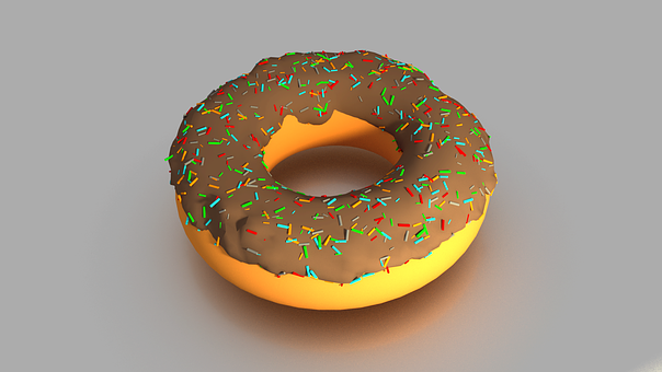 Doughnut, Lyse, Chokolade, Drysser