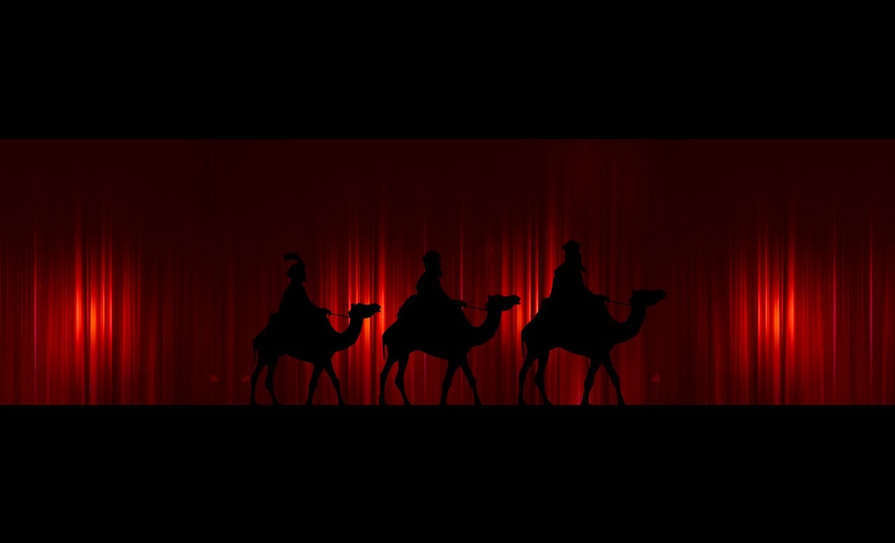Free advent star curtain illustration