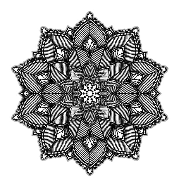 Download free HD stock image of Mandala Geometric Free mandala geometric white illustration