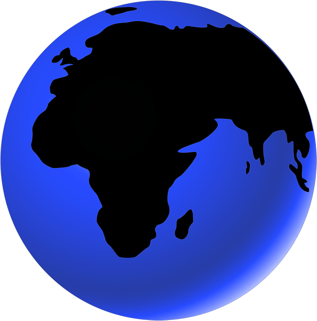 Free earth globe africa illustration