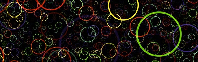 Free banner header circles illustration