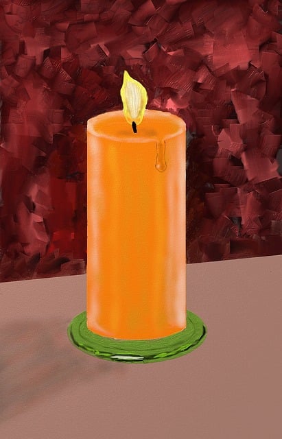 Free light candle christmas party illustration