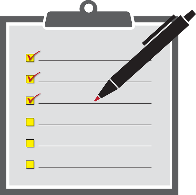 Free checklist to do activities vector