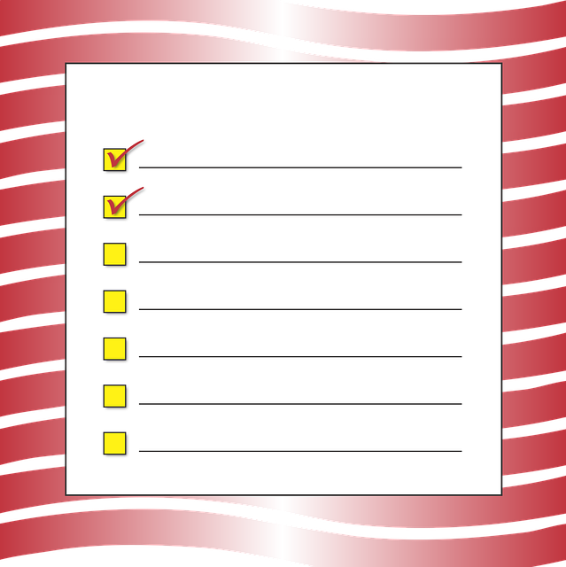 Free checklist to do activities vector