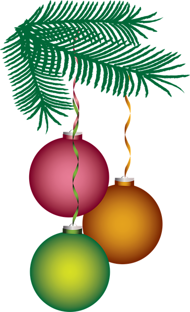 Free christmas holiday ornaments vector