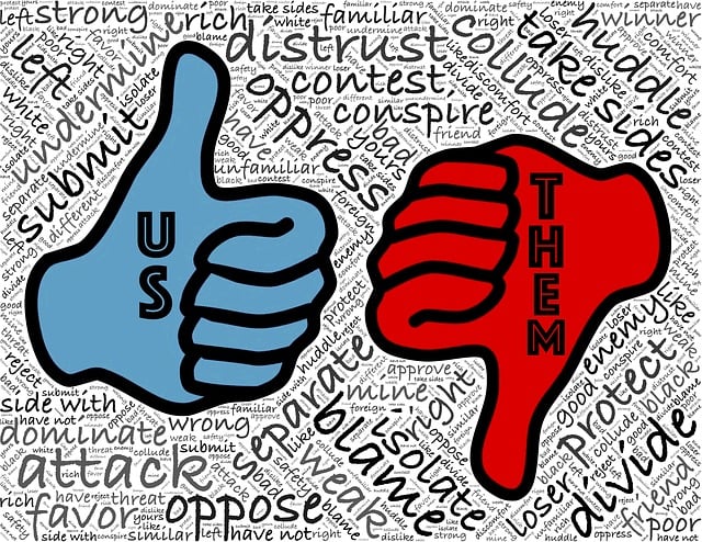 Download free HD stock image of Us Them Free us them tribal illustration