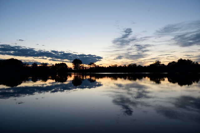 Zonsondergang, Lake, Water, Natuur