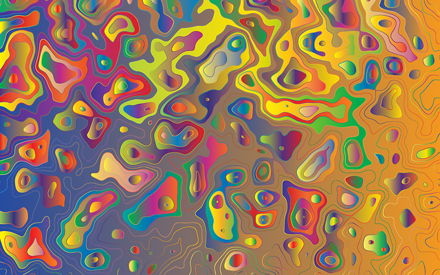Free contour map elevation geography vector