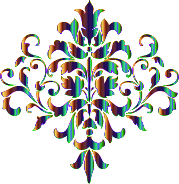 Free damask decorative ornamental vector