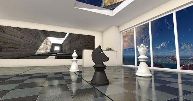Free chess utopia lady horse illustration