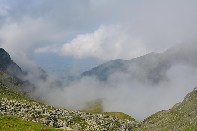 Berg, Trübung, Transfagarasan, Rumänien