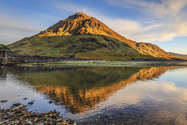 Berg, Reflexion, Landschaft, Natur