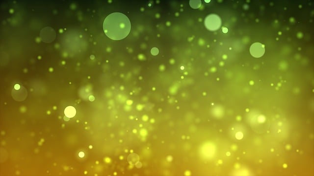 Free green yellow bokeh illustration