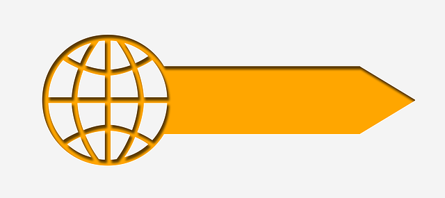 Free arrow direction globe illustration