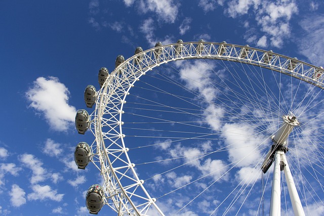 London, London Eye, Himmel, Vej