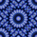 mandala, blue, fractal