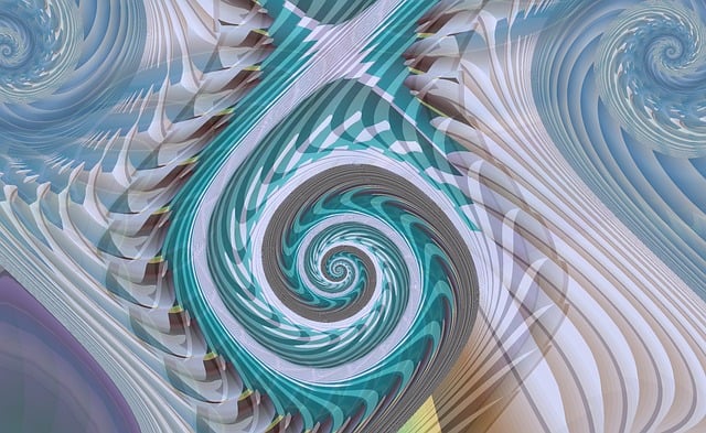 Free spiral fractal swirl illustration