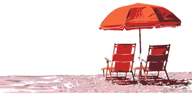 Free Beach Parasol vector and picture
