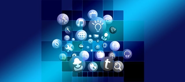Free structure internet network illustration