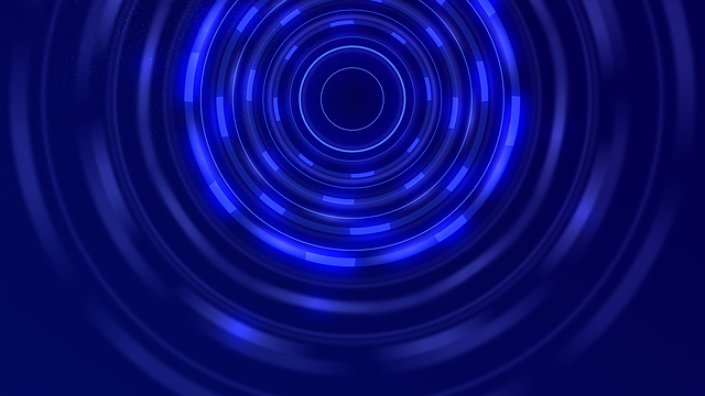 Free blue tunnel circle illustration