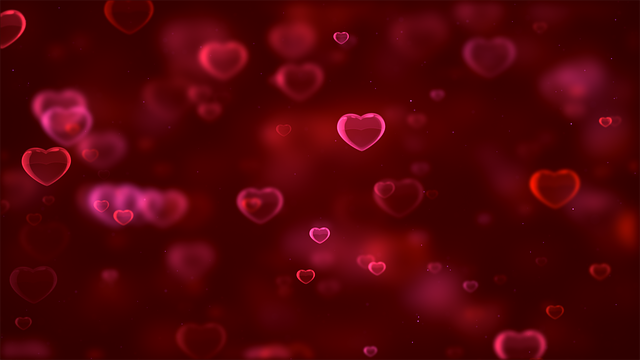 Free abstract red heart illustration