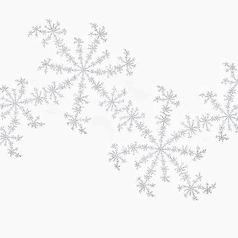Free Fractal Art Snowflakes illustration and picture