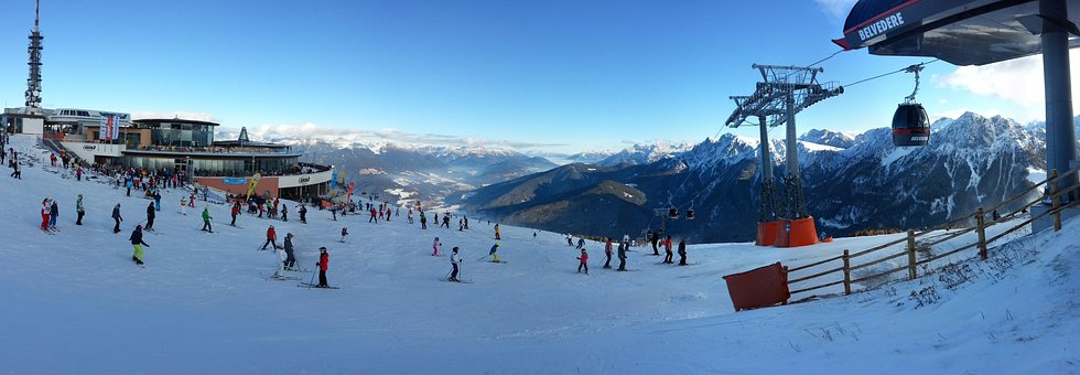 Overview, Snow, Sci, Dolomites, Tops
