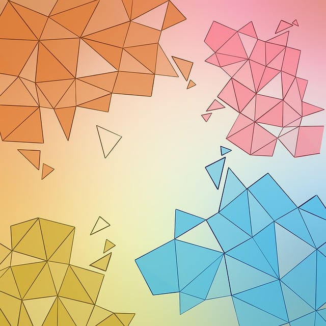 Free background pastel geometric illustration