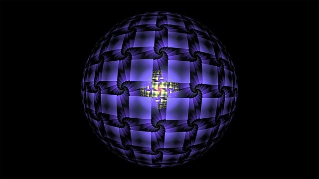 Download free HD stock image of Fractal Ball Free fractal ball sphere illustration