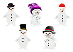 snow man, winter, isolated