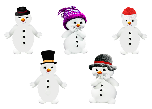 Free snowman winter isolated illustration