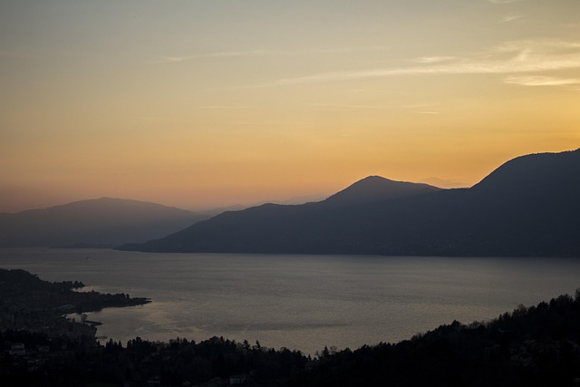 Solnedgang, Italien, Sø, Aftenstemning