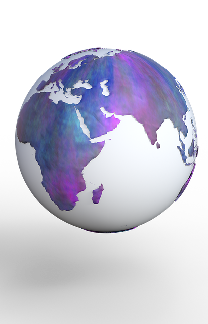Free earth globe multicoloured illustration