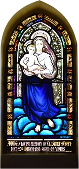 Kính Màu, Cửa Sổ, Mary, Cửa Sổ Kính Màu