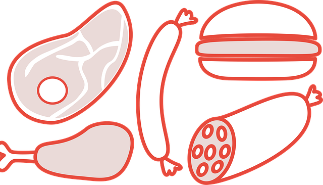 Free sausage hamburger meat vector
