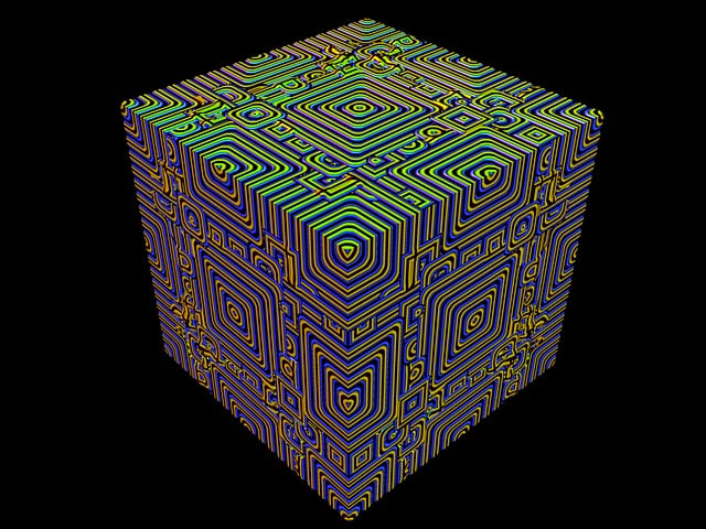 Free cube math 3d illustration