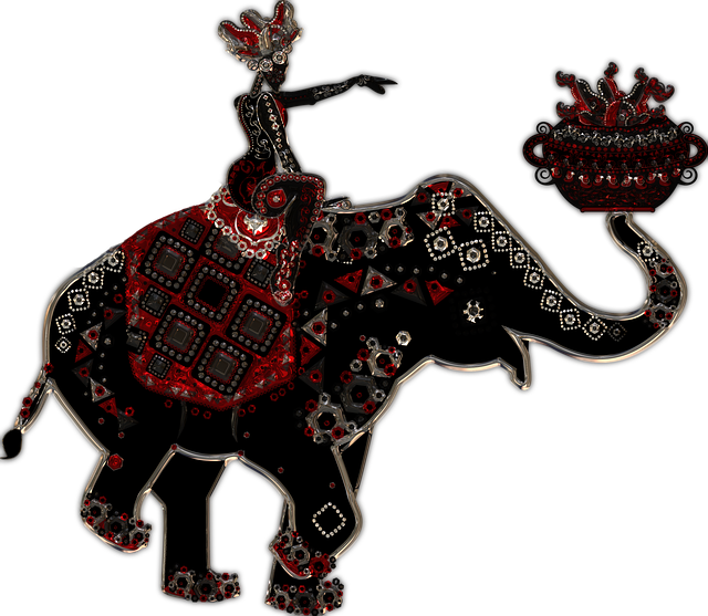 Download free HD stock image of Elephant Woman Free elephant woman metallizer illustration