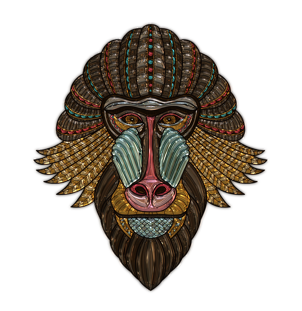 Download free HD stock image of Mandrill Metallizer Free mandrill metallizer head illustration