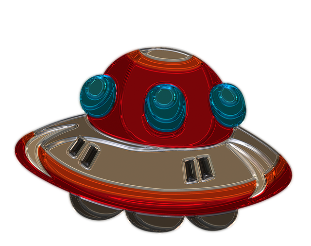 Ufo, Metalizador, Arte, Fantasía, Vidrio