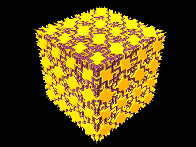 Download free HD stock image of Cube Render Free cube render geometric illustration