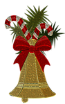 christmas, bells, metallizer