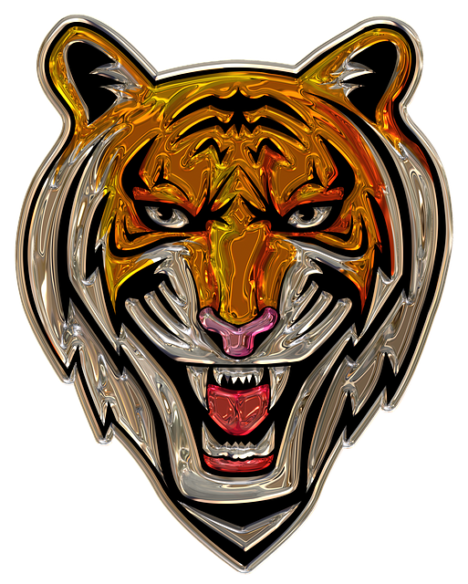 Download free HD stock image of Tiger Head Metallizer Free tiger head metallizer art illustration