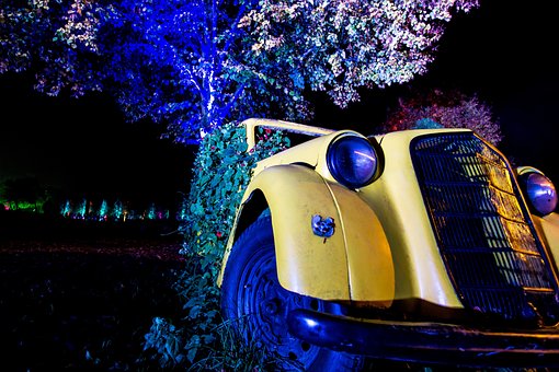 Free Antique Car Lights photo and picture