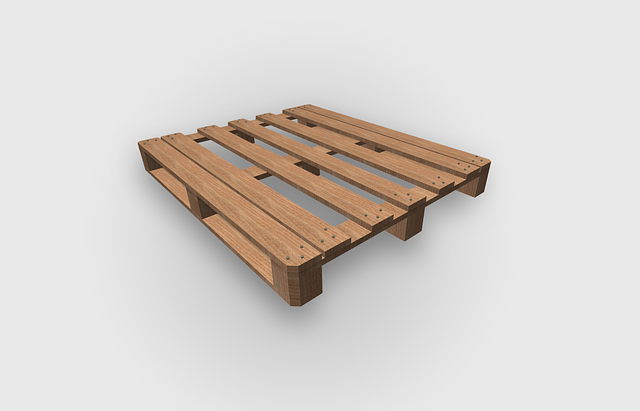 Free pallet wood transport illustration
