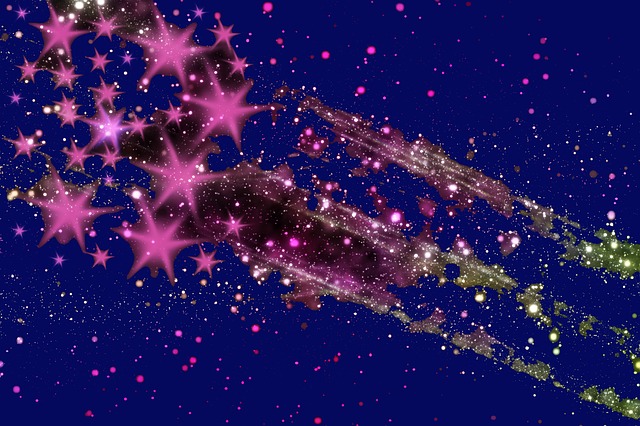 Free stars space christmas illustration