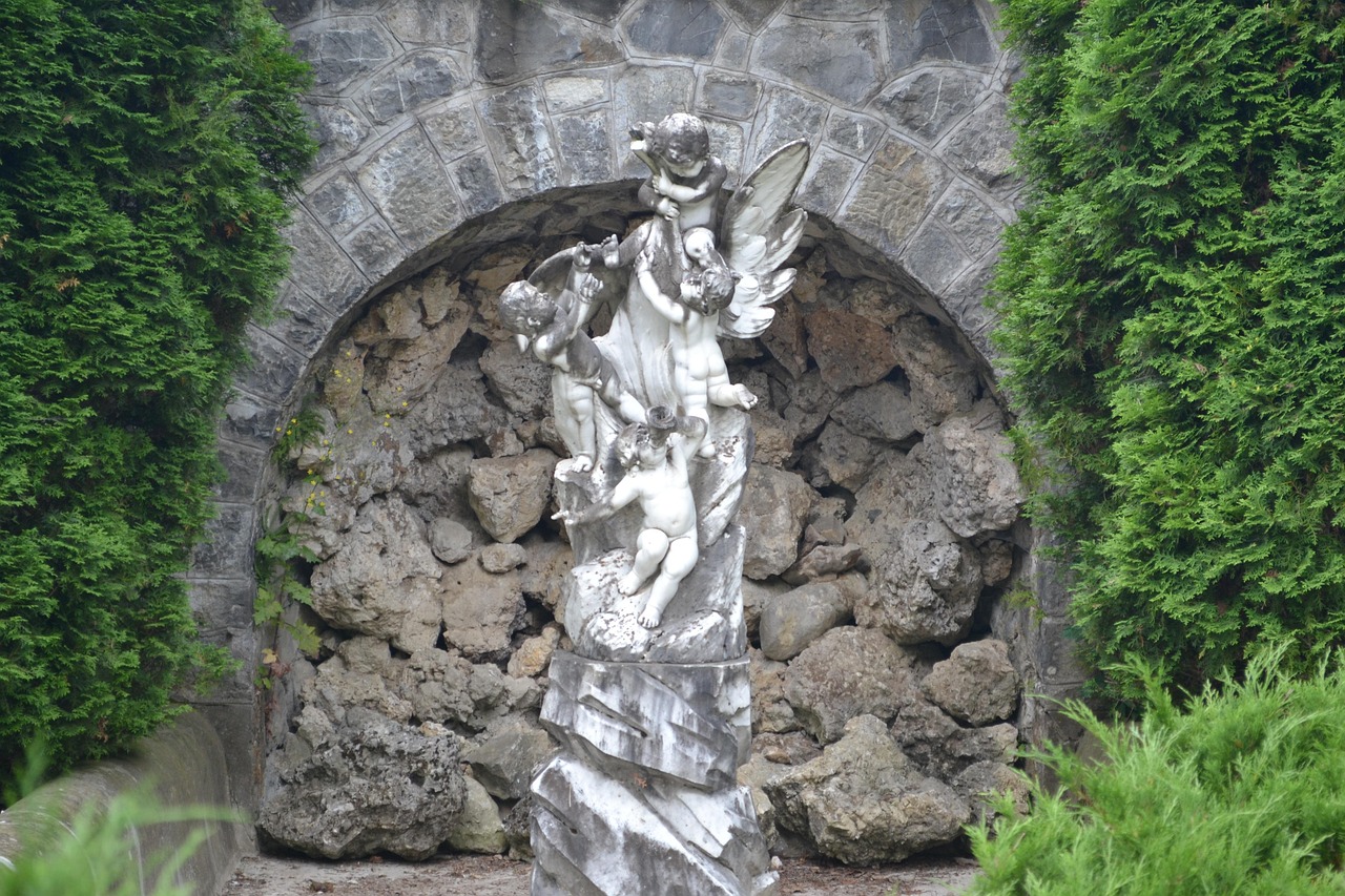 Cat Angel Pet - Estatua Conmemorativa De Gato, ángel Dormido Con Alas, Estatua De Jardín De Resina 2.16, Para Honrar, Talla única