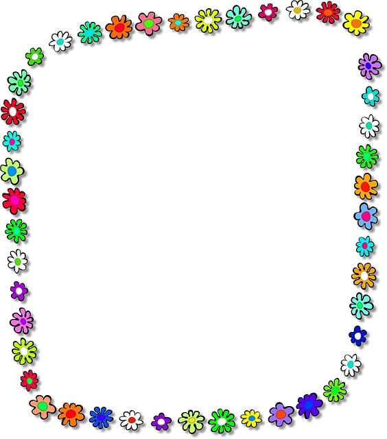Rahmen, Blumen, Botanisch, Pflanzen